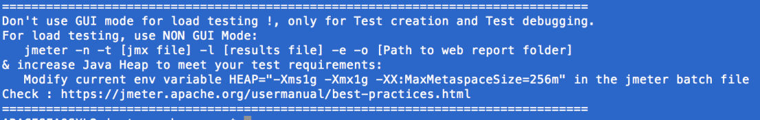 Don't use GUI mode for load testing !